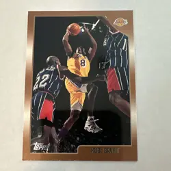Topps 1998-99 Kobe Bryant #68 Los Angeles Lakers Basketball Base Set Card - Image 1