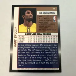 Topps 1998-99 Kobe Bryant #68 Los Angeles Lakers Basketball Base Set Card - Image 4