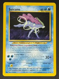 NM - Suicune 27/64 - Rare Neo Revelation Pokemon Card - Image 1