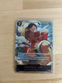 FRENCH EXCLUSIVE - Monkey. D. Luffy P-075 Japan Expo Promo Gold foil NM - Image 1
