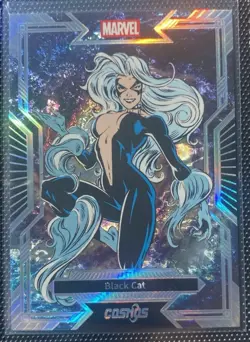 Black Cat Card 2025 Cosmos Marvel Silver Refractor/Irridescent CM-I-39 Kakawow - Image 1