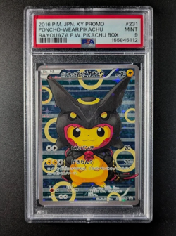 Pikachu Rayquaza 230/XY-P Pokemon Card 2016 Japanese XY Promo Poncho Wearing - Image 1