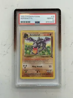 1999 Pokemon Fossil Aerodactyl #16 PSA 10 Gem Mint Holo - Image 1