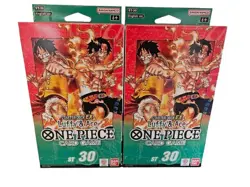 2 X Bandai One Piece Card Game ST-30 Starter Deck EX Luffy & Ace Decks English - Image 1
