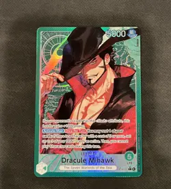 One Piece - Dracule Mihawk - (Alt Art) - Leader - OP14-020 The Azure Sea's Seven - Image 2