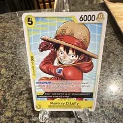 Bandai One Piece Card Game Monkey D. Luffy P-106 Promo English - Image 1