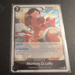One Piece card PRB-02 P-075 P Monkey D. Luffy Foil The Best Vol.2 English - Image 1