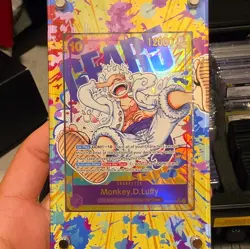 Bandai One Piece TCG Monkey D. Luffy OP05-119 SEC Alt Art Foil English - Image 1