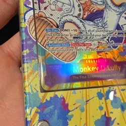 Bandai One Piece TCG Monkey D. Luffy OP05-119 SEC Alt Art Foil English - Image 4
