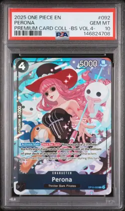 PSA 10 2025 ONE PIECE PREMIUM CARD COLLECTION BEST SELECTION VOL.4 092 PERONA - Image 1