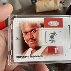 2004-05 HOOPS HOT PROSPECTS SHAQUILLE O'NEAL DRAFT REWIND MIAMI HEAT 4 of 30 DR - Image 2