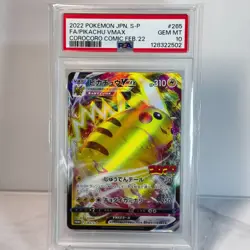 PSA 10 Pikachu VMAX 265/S-P 2022 CoroCoro Comic Pokemon Card Japanese - Image 2