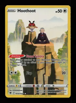 Hoothoot TG12/TG30 Holo Holo Astral Radiance Trainer Gallery Pokemon Cards - Image 1
