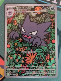 Pokemon Mega Evolution Black Star Promo 027 Haunter Illustration Rare Card - Image 1