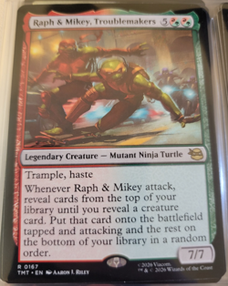 Raph & Mikey, Troublemakers # 167 - TMNT - TMT - MTG Cards Magic The Gathering - Image 1