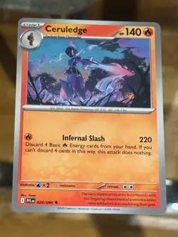 Ceruledge 020/094 - Phantasmal Flames Pokemon Card - Image 1