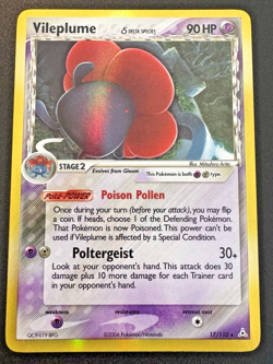 Vileplume 17/110 EX Holon Phantoms Delta Species Pokemon Card Holo Foil Rare LP - Image 1
