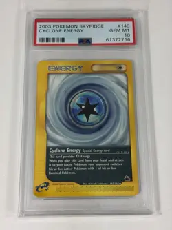 Pokemon Cyclone Energy Skyridge #143 PSA 10 Gem Mint E-card Low Pop - Image 1