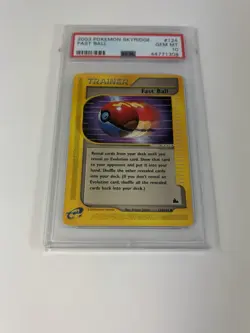 Pokemon Fast Ball Skyridge #124 PSA 10 Gem Mint E-card Low Pop - Image 1