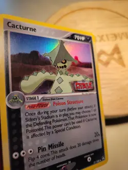 Pokemon Card - Cacturne 27/108 Power Keepers - Reverse Holo / Stamped - Image 3