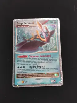 MP Pokemon TCG Empoleon Lv. X Holo Rare Card 120/130 Diamond Pearl 2007 - Image 1
