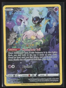 Mew GG10/GG70 Holo Trainer Gallery Rare Crown Zenith Galarian Gallery Pokemon NM - Image 1