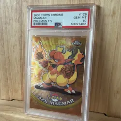 2000 Topps Chrome Magmar PSA 10 Pokemon T.V. #126 - Image 3