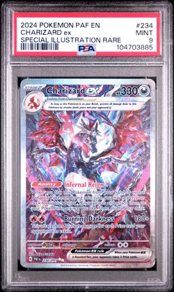 Charizard EX 234/091 Special Illustration Rare Pokemon PSA 9 - Image 1