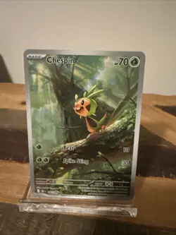 Chespin 087/086 Holo Illustration Rare Chaos Rising Pokemon - Image 1
