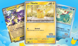 Pokemon 2024 Illustration Contest SEALED Pack of 3 Pikachu Feraligatr Toxtricity - Image 1