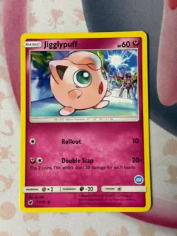 Jigglypuff 71/111 Common Crimson Invasion Pokemon Near Mint - Image 1