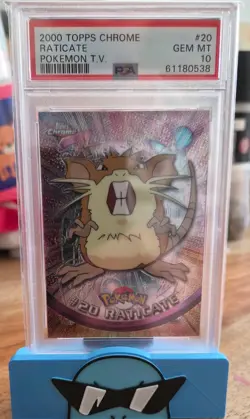 2000 TOPPS CHROME POKEMON T.V. #20 RATICATE PSA 10 - Image 1