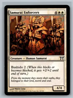Magic MTG Champions of Kamigawa Samurai Enforcers #42/306 TCG CCG - Image 1