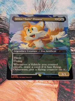 MTG Foil Miles "Tails" Prower Secret Lair X Sonic - Image 1