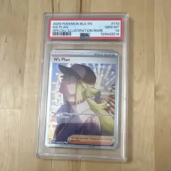 Pokemon N's Plan 170/086 Sv: Black Bolt SIR Holo PSA 10 - Image 1