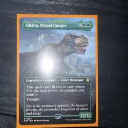 Ghalta, Primal Hunger (Borderless) #335 (NM) Foundations FDN Magic MTG - Image 1