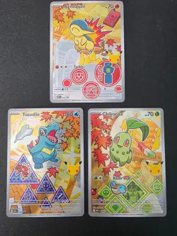Pokemon First Partner Series 2 Johto Gen2 Set Chikorita Cyndaquil Totodile - Image 1