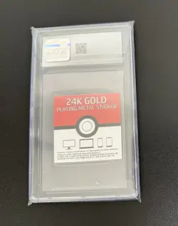 Pokemon TCG Snorlax striking popping candy 24k gold plating sticker - CGC 9 MINT - Image 2