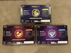 Pokemon TCG: Vaporeon, Jolteon, Flareon VMAX Premium Collection Box - SEALED LOT - Image 2