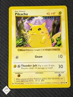 Pikachu 58/102 - Shadowless Base Set Red Cheeks Pokemon TCG LP VLP - Image 1