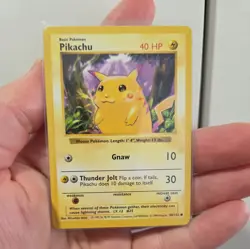 Pokemon TCG - Pikachu 58/102 Base Set Shadowless - Red Cheeks - LP - Image 1