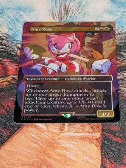 MTG Foil Amy Rose Secret Lair X Sonic - Image 1