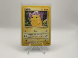 Pokemon TCG Pikachu Base Set 58/102 Regular Unlimited Common LP - Image 1