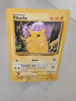 Pokemon TCG Pikachu Base Set 58/102 Regular NM/LP Condition - Image 1