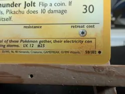 Pikachu 58/102 - Common Base Set - LP - Pokemon TCG - Image 5