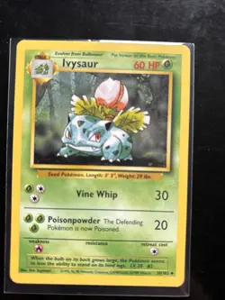 Pokemon TCG Ivysaur Base Set, Unlimited Uncommon Card 30/102 LP Condition - Image 1