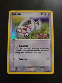 Pokemon TCG Card 2007 Power Keepers - Slakoth 63/108 Reverse Holo - Image 1
