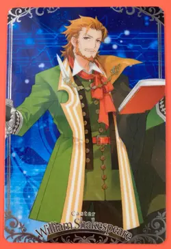Wiliam Shakespeare N08 Fate Grand Order FGO Wafer Card 2018 very rare - Image 1
