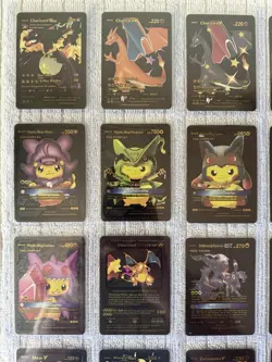 Lot Of 25 Black Foil Fan Art Pokemon Cards - Image 2