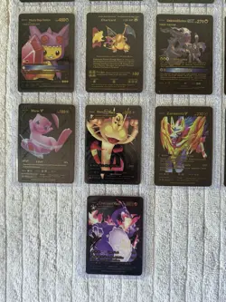 Lot Of 25 Black Foil Fan Art Pokemon Cards - Image 4